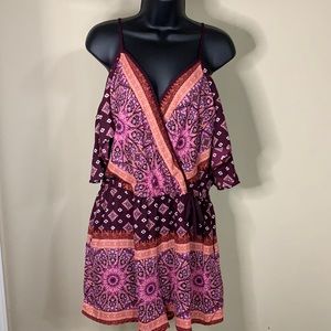 Xhilaration, XL, Purple and Multi-Colored Romper